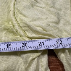 Armani Long Sleeve T Shirt Mens L Yellow Ombre Acid Wash Thin Luxury Designer