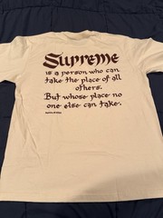 Supreme Person Tee Natural L Brand New SS22 100% Authentic IN HAND