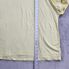 Vintage Top Mens L Yellow Long Sleeve Turtleneck Lightweight Cotton Casual