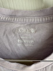 J.CREW Tee Men M Cotton Washed Jersey T-Shirt Light Purple Preppy Casual Soft