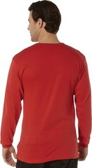 Rothco Mens Red Long Sleeve Remember Everyone Deployed T-Shirt Athletic Fit Tee