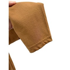 Pact Men’s Softspun Long sleeve Henley shirt S camel organic cotton NWOT