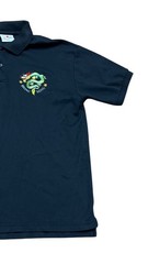 Lai See Shirts Vintage Men’s Black Dragon Hong Kong Short Sleeve Polo Size Large
