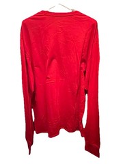 Hanes X-Temp Tagless Men’s Red Solid Crew Neck Long Sleeve T-Shirt Size 2XL
