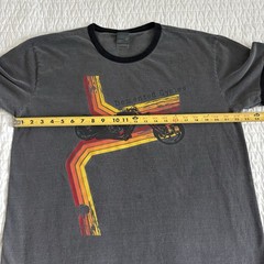 Demented Cycles Chopper T-Shirt Gray District Threads Size Large