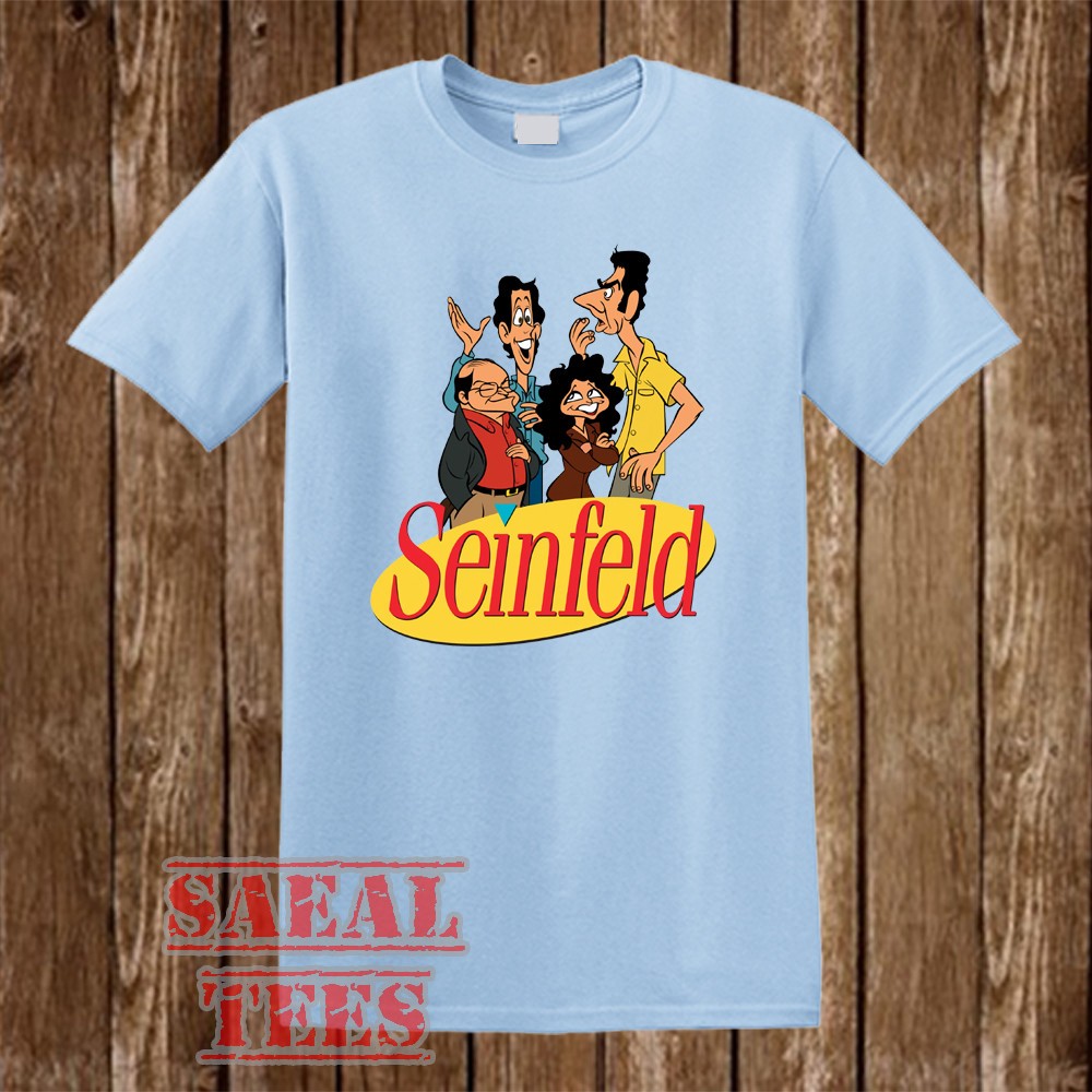 Seinfeld Cartoon Cast Men’s Light Blue Size S-5XL