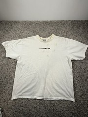 Vintage Nike Livestrong T Shirt Mens XL White Lance Armstrong Foundation