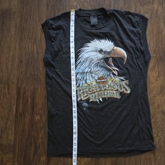 Vintage 3D Emblem Harley Davidson T Shirt Medium 1985 Righteous Ruler Back Print