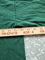 VTG Hanes Beefy-T Green Lantern Green Cotton Knit Long Sleeve Tee – Men’s XL