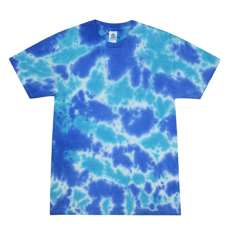 MultiBlue Tie Dye T-Shirts Adult & Kids Sizes Cotton Colortone