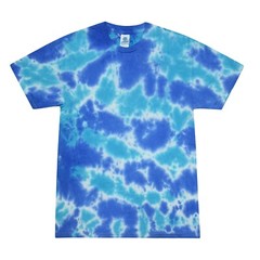 MultiBlue Tie Dye T-Shirts Adult & Kids Sizes Cotton Colortone