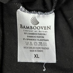 Bambooven Men’s Black Bamboo V-Neck Undershirt – Size XL – VGUC – Stretch