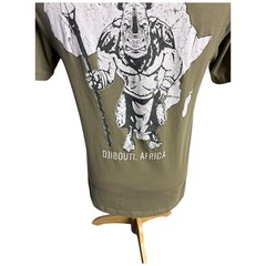 Grunt Style Military T-Shirt Men’s Size Medium M Beige Djibouti Africa