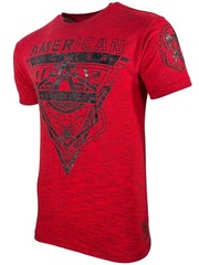 AMERICAN FIGHTER Men’s T-shirt CRESTLINE Athletic Military Red