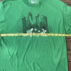 Threadless City Lights Design by Budi Satria Kwan Tshirt Men’s Medium Green USA