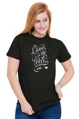 Love Is In The Air Cute Romantic Inspiring Womens Graphic Crewneck T Shirt Tee