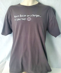 Chunky’s Cinema Pub Kevin Bacon on a Burger I’ll Take 2 Sz L Gray