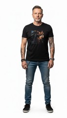 George Michael Faith album Unisex Black T-shirt Size S-5XL