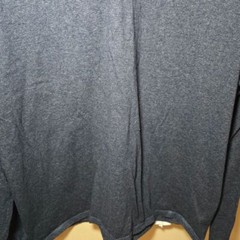 Hanes Men’s Long Sleeve Beefy Henley Shirt – Heather Navy- size XL