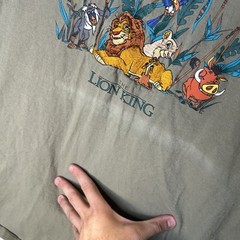Vintage Disney The Lion King Embroidered Simba Nala Movie Promo T-Shirt Men’s XL