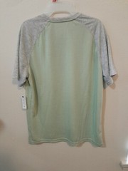 Mens George Size Medium Raglan Tee Short Sleeve Tee Shirt Color green NWT