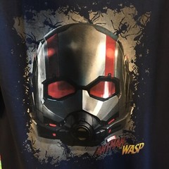 Marvel Antman Wasp T Shirt Blue Red Gray Movie Comics 100% Cotton NWT Sz L