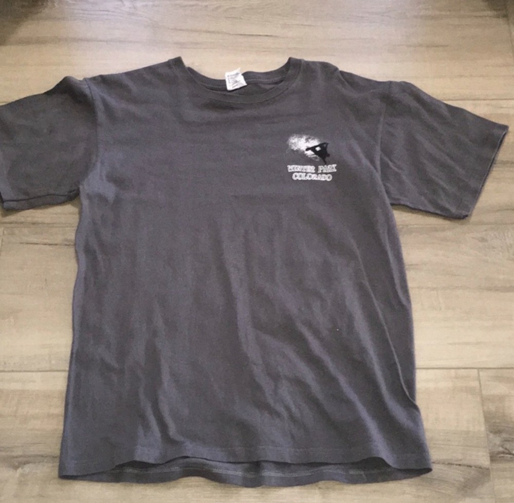 Winter Park Colorado Anvil Tear Away Label T-Shirt Size M