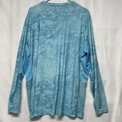 Realtree Sun Block & Fishing Shirt Mens XL Blue UPF30+ Performance Fabric