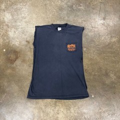 Vintage 1997 Boot Hill Saloon Biker Biketoberfest Cut Off Muscle Shirt Large