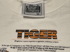 Vintage 90s Mens XL Tiger Woods Golf Single Stitch Graphic Print T-Shirt Nike
