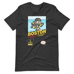 Boston Bruins NHL Hockey Team Jersey 8-bit Pixel Art Nintendo Vintage T-Shirt