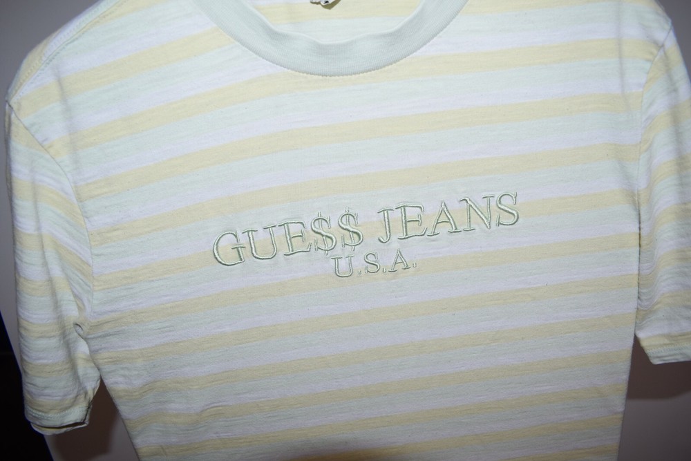 GUESS JEANS x ASAP ROCKY PASTEL STRIPE CREW NECK T-SHIRT Men’s Size S