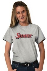 Stoner Smoker Weed Marijuana Pot 420 Gift Womens or Mens Crewneck T Shirt Tee