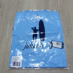 Johnnie-O Men’s Medium Palm Paradise T-Shirt Malibu Blue SS Crew Neck NWT