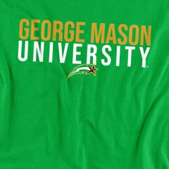 George Mason University Adult T-Shirt Stacked, Kelly Green, S-4XL