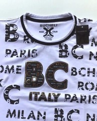 Men’s Bucheli T Shirt,Italian Style,Cotton,Slim Fit,Stretch L…..A21.A