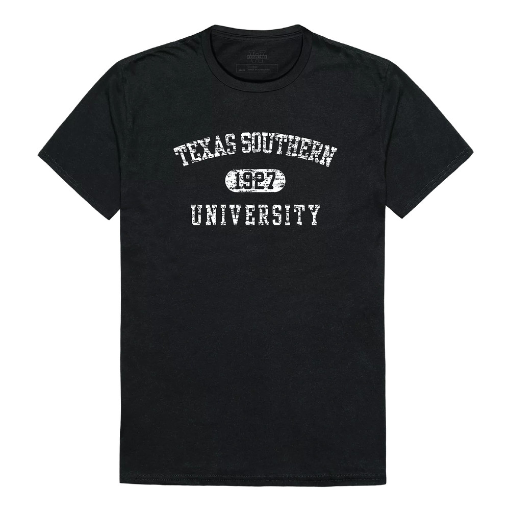 Texas Southern University Tigers TSU NCAA Distressed Arch College Tee T Shirt