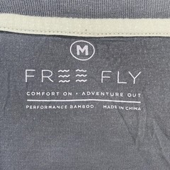 Free Fly Shirt Mens Medium Blue Performance Bamboo Crewneck Lightweight Tee