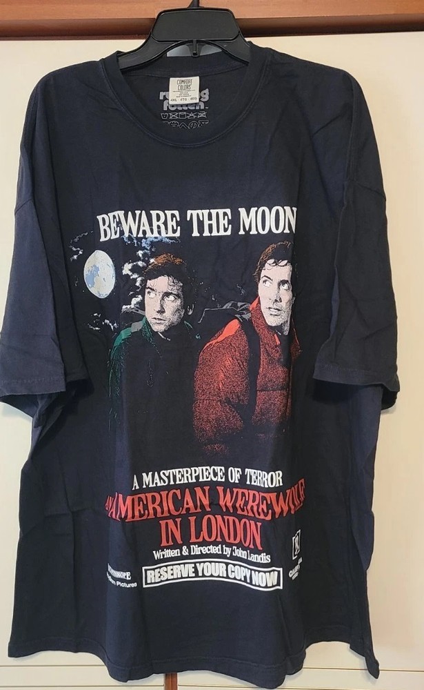 An American Werewolf In London Rucking Fotten Horror Retro T-Shirt Shirt L Large