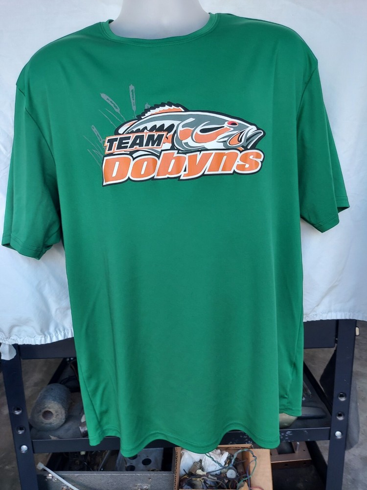 Team Dobyns Fishing Rods XL T-shirt Breathable Synthetic Green