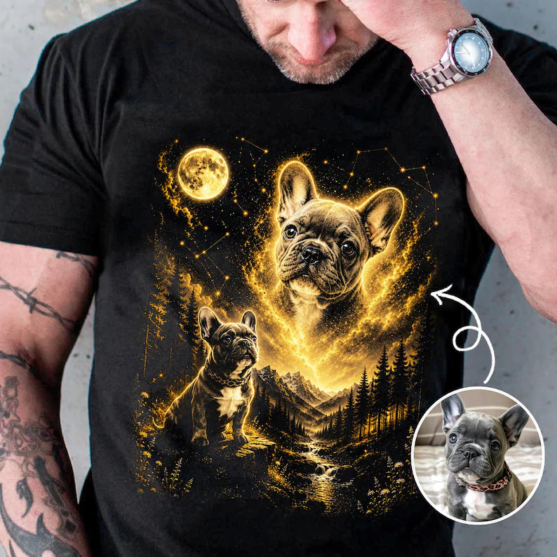 Custom Pet Photo Personalized Pet Lover Comfort Tee