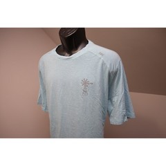 tasc Performance T-Shirt Mens XXL Light Blue Windmill Graphic Athletic Excellent