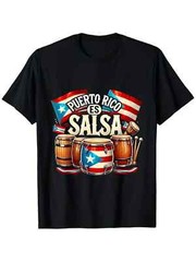 1pc Boricua T-Shirt] 100% Cotton Boricua Puerto Rican Pride T-Shirt, Single Side