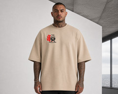 Unisex Japanese Anime Graphic Streetwear Printed Oversized Cotton T-shirt Tee
