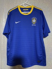 Nike Brasil Drifit CBF Logo Athletic Football T Shirt Size XL