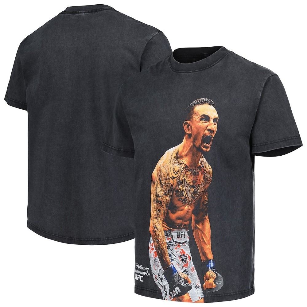COMBATWEAR Max Holloway King Of The Hill Boxy T-Shirt – Black