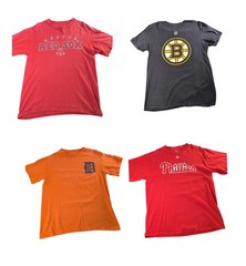 10 Sports T-Shirt Bundle MLB NFL NBA NHL Mixed Teams Sizes Tees Reseller Lot