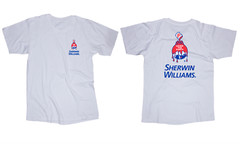 Sherwin Williams white t-shirt painting