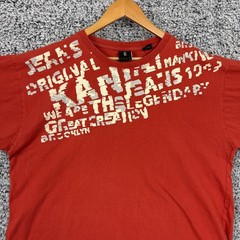 Vintage Karl Kani Shirt Mens 2XL Red Graphic Streetwear Hip Hop Skater Baggy XXL