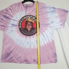 Brooklyn Mint Notorious BIG Shirt Mens 2XL XXL Purple Tie Dye Graphic Rap Tee